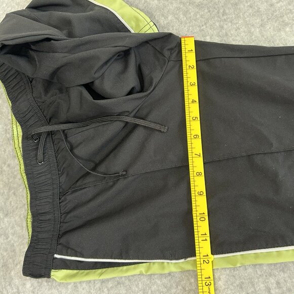 SJB Active Womens M Black Capri Pants Drawstring Waist Pockets Trim Slits Y2K - Picture 6 of 9